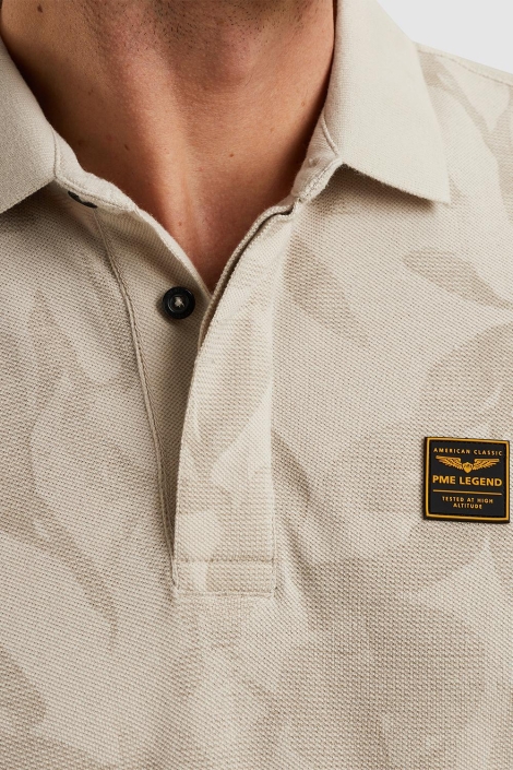 PME legend short sleeve polo two tone pique p